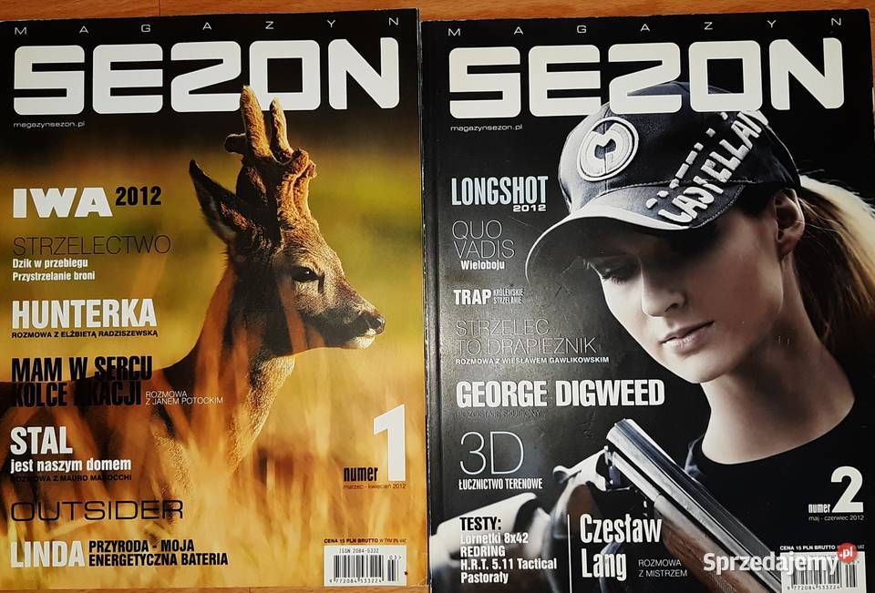 Magazyn Sezon i Łowiec Polski 9 egzemplarzy Czasopisma Sosnowiec