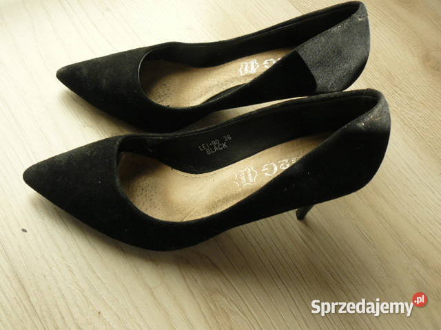 Szpilki czarne 38 Czółenka sprzedam