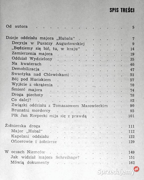 Oddział majora Hubala Marek Szymański Chełm sprzedam