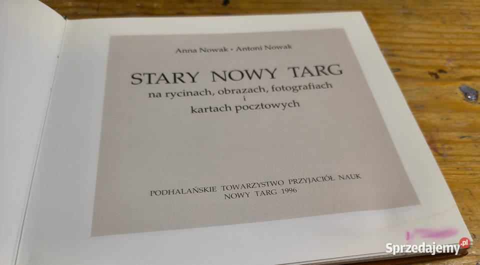 Stary Nowy Targ Anna Antoni Nowak sprzedam