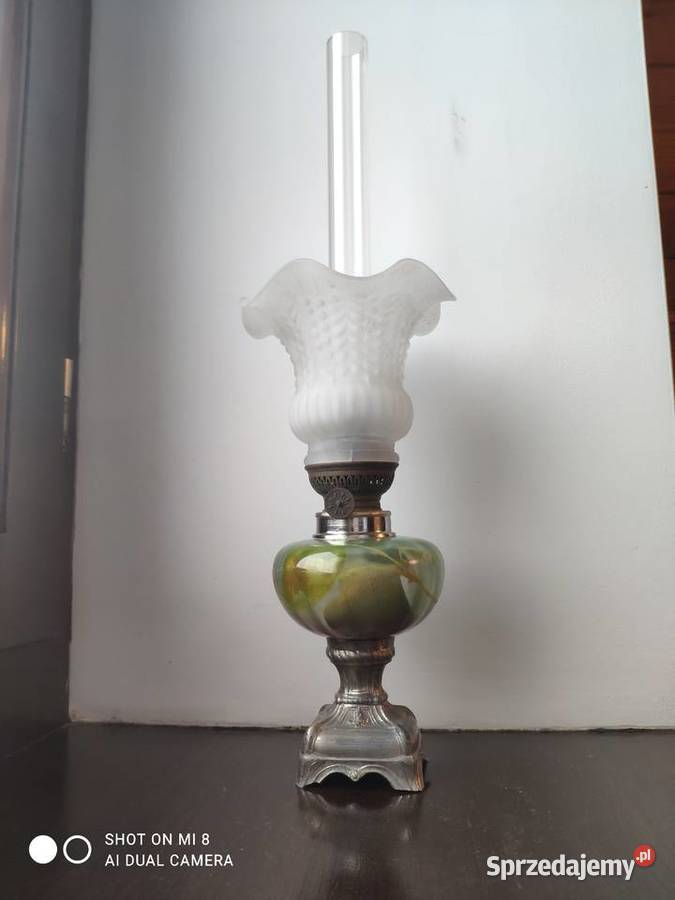 Stara francuska lampa naftowa mini XIX w 19 Kraków