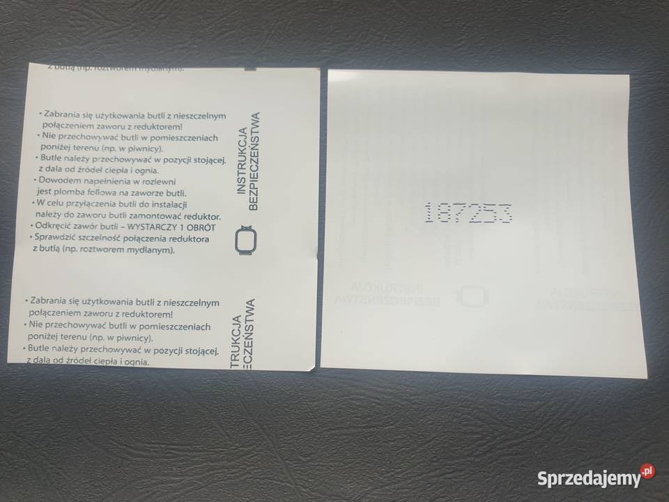 Plomby termokurczliwe 85x85 z instrukcją bezp Dom i Ogród Zamość