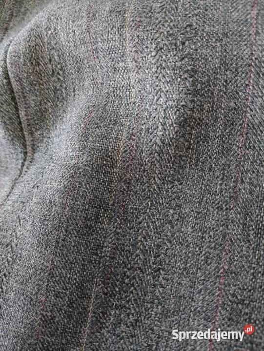 Szare spodnie 34 nogawki w kant z mankietami Rozmiar 44(XXL) wielkopolskie