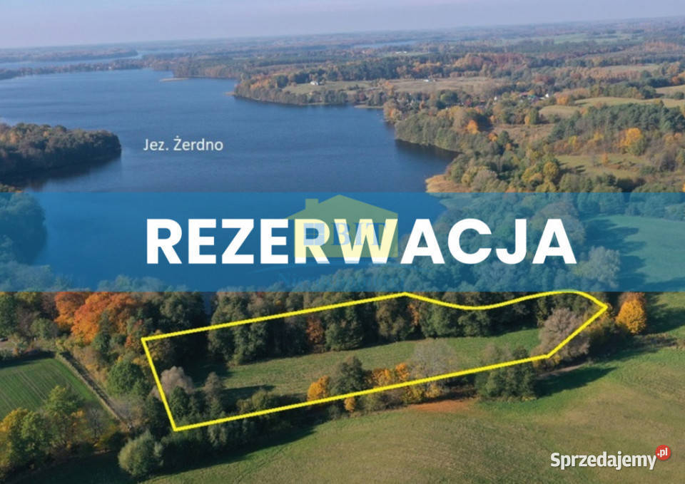 Działka z dostępem do Jez. Żerdno