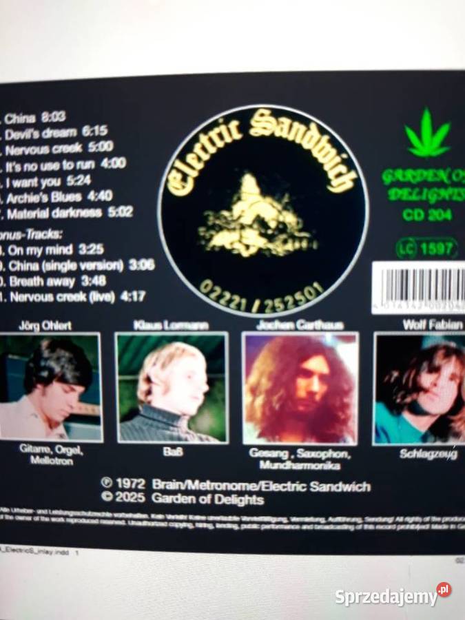 Archiwum Prog Rocka ELECTRIC SANDWICH Electric podkarpackie Rzeszów