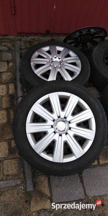 Koła zimowe 4 16 na felgach stal 5x112 kołpaki