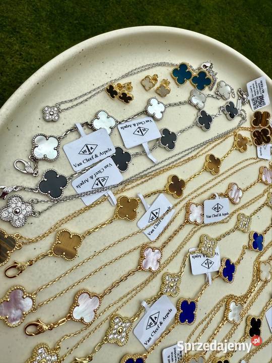 Kolczyki naszyjnik bransoletka łańcuszek VC Warszawa