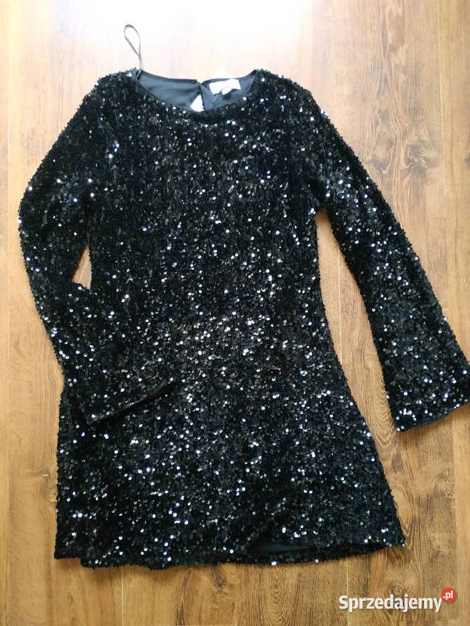 Sukienka cekiny czarna rozmiar M Opatów