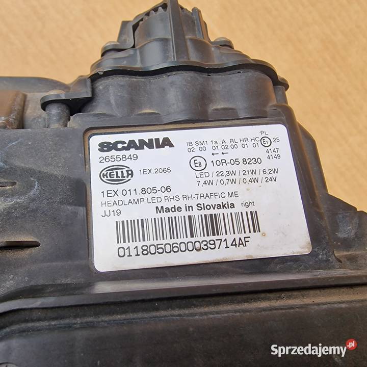 SCANIA R S P G NEXT GEN REFLEKTOR LAMPA FULL LED lubuskie Bieleń sprzedam