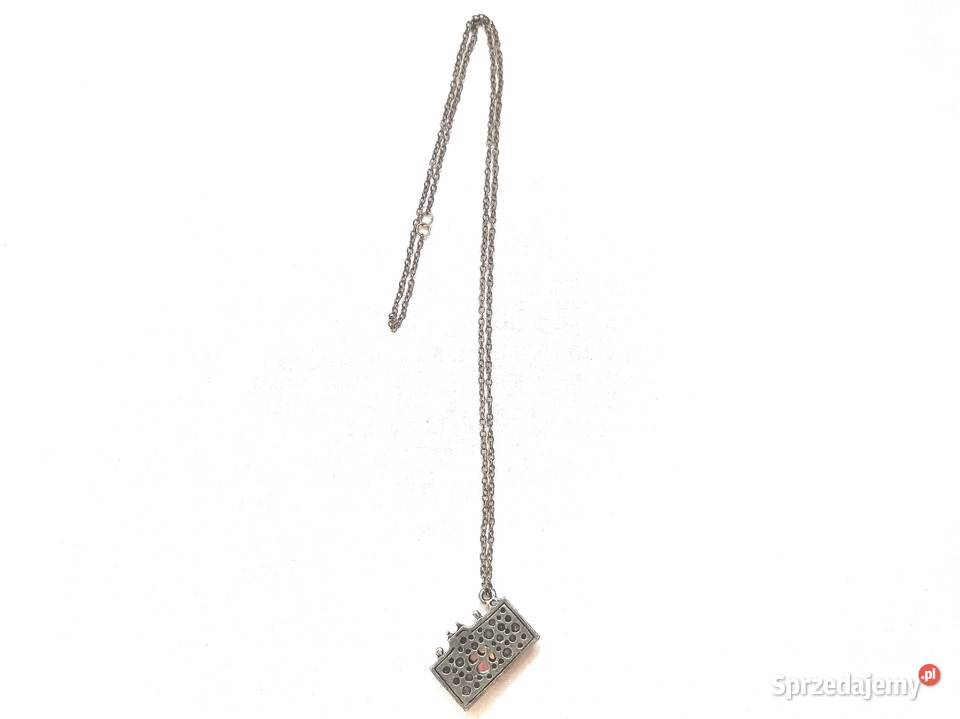 Naszyjnik czerwony Wisiorek Aparat Fotograficzny Białystok