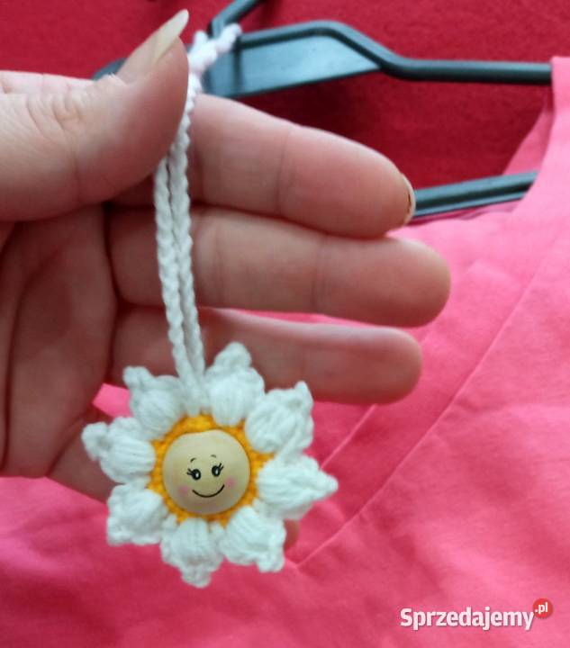 Wisiorek wykonany na szydełku łódzkie Łask sprzedam