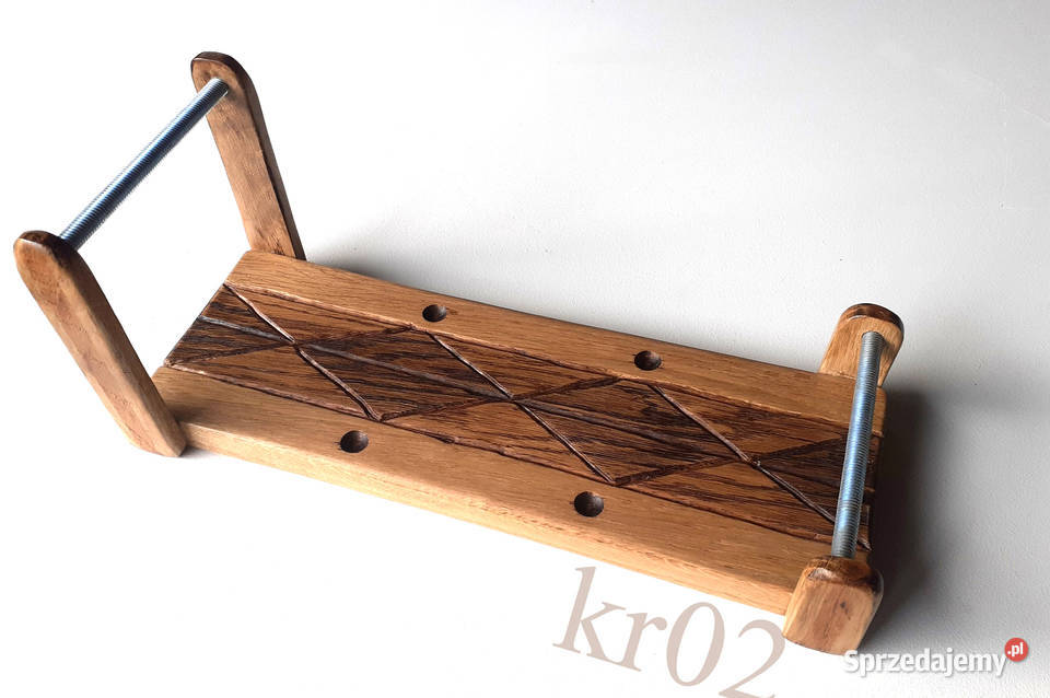 Krosno drewniane dębowe małe zdobione krosno do Biżuteria - półprodukty mazowieckie Warszawa
