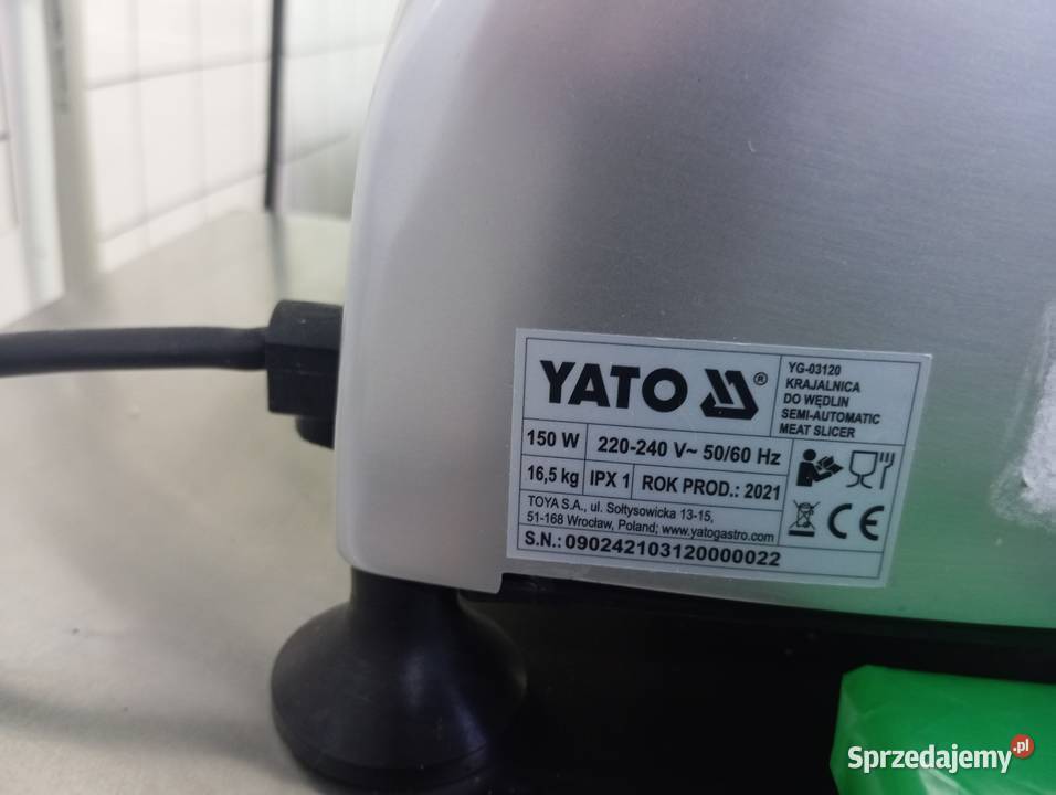 Krajalnica do wędlin yato lubelskie Biała Podlaska