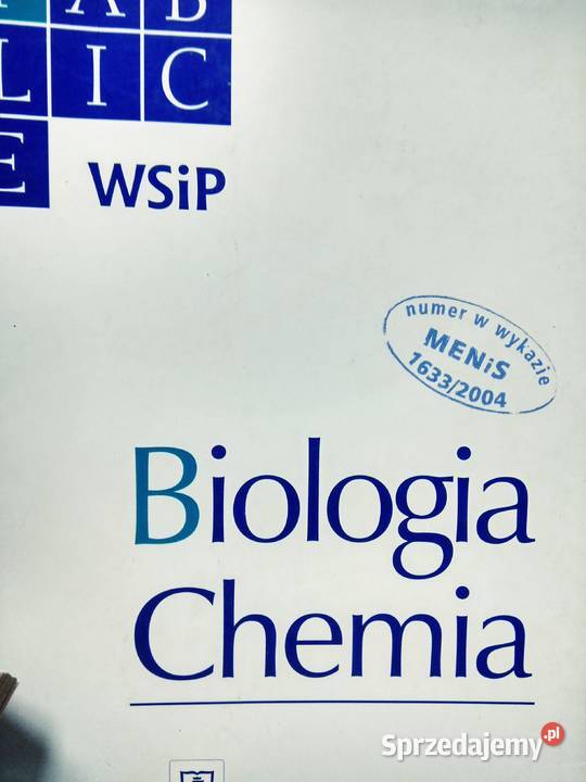 Biologia chemia WSiP tablice antykwariat szkolny Warszawa sprzedam