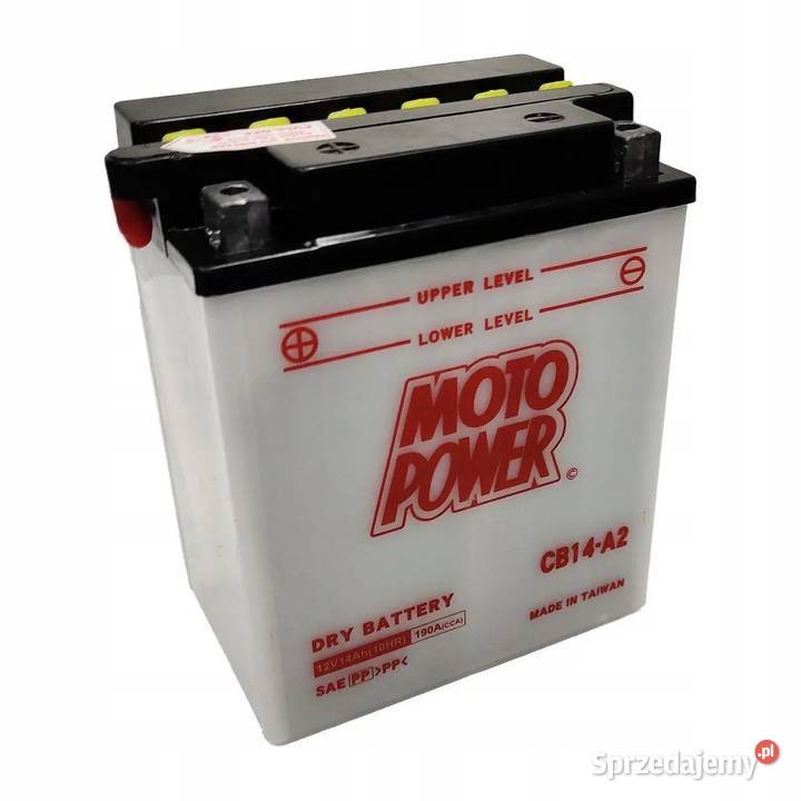 Akumulator motocyklowy MotoPower CB14A2 12V 14Ah Układ elektryczny, zapłon Kraków