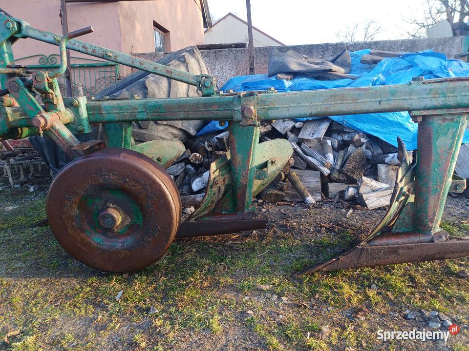 Pług 3 skibowy unia grudziądz nieuszkodzony Pełkinie