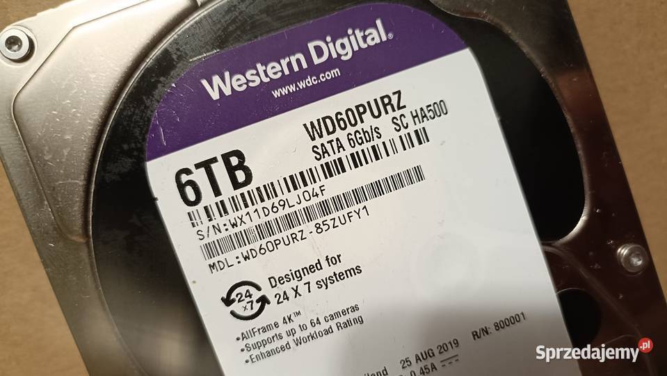 Dysk twardy WD60PURZ 6TB Poznań sprzedam