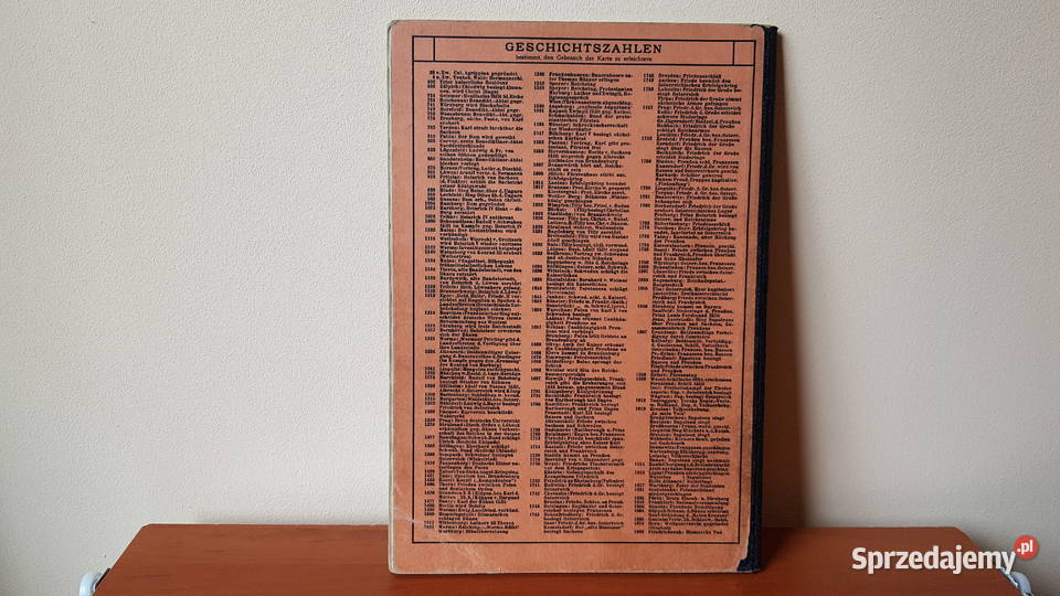 Stary niemiecki atlas z 1938 roku