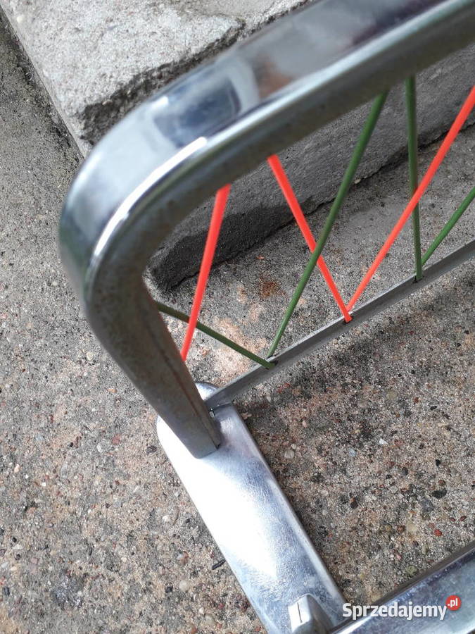 Wieszak metalowy chrom żyłka prl vintage loft Warszawa