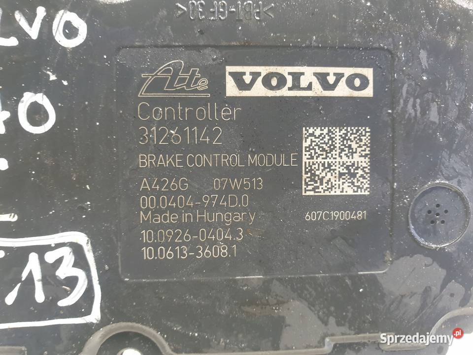 Volvo V70 III XC70 II POMPA ABS Sterownik Części samochodowe lubelskie Janów