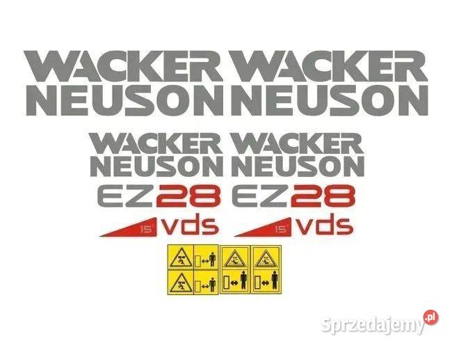 Naklejki oklejenie WACKER NEUSON EZ28 Zamiennik Janików