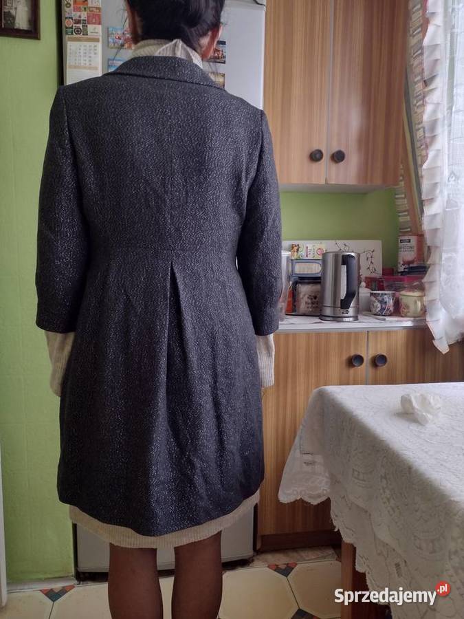 38M ZARA Ekskluzywny płaszcz ze srebrną nitką Kraków