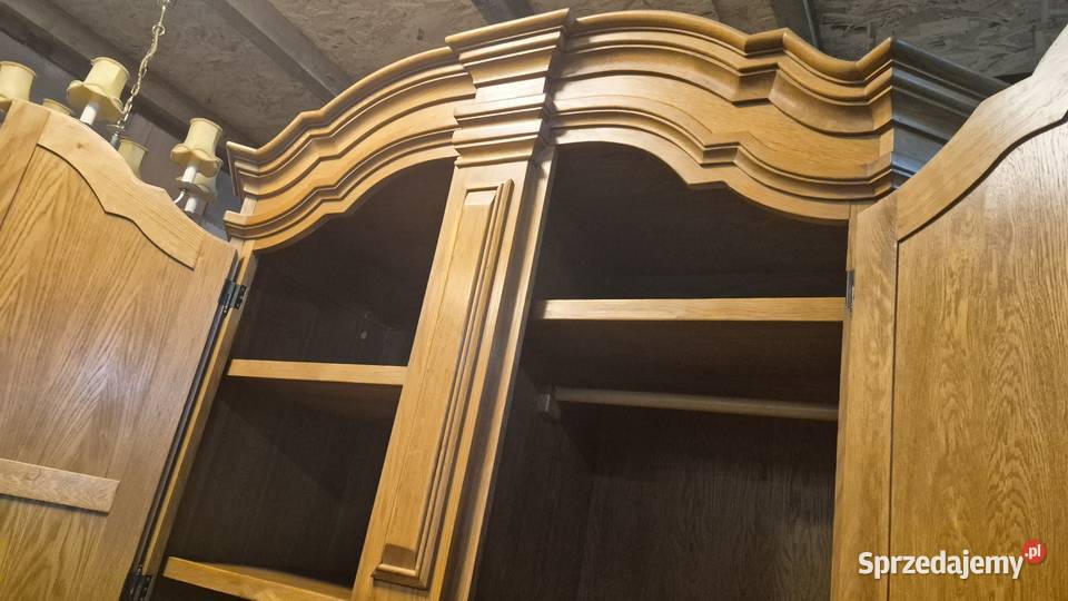 Szafa dębowa garderobiana 2 drzwiowa z 160cm Sypniewo