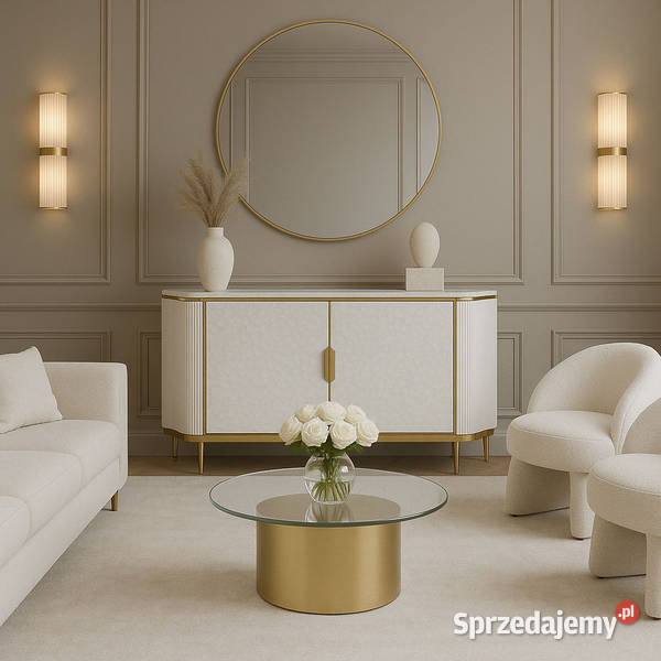 Komoda jasnozłota Champion Glamour Premium z Golkowice