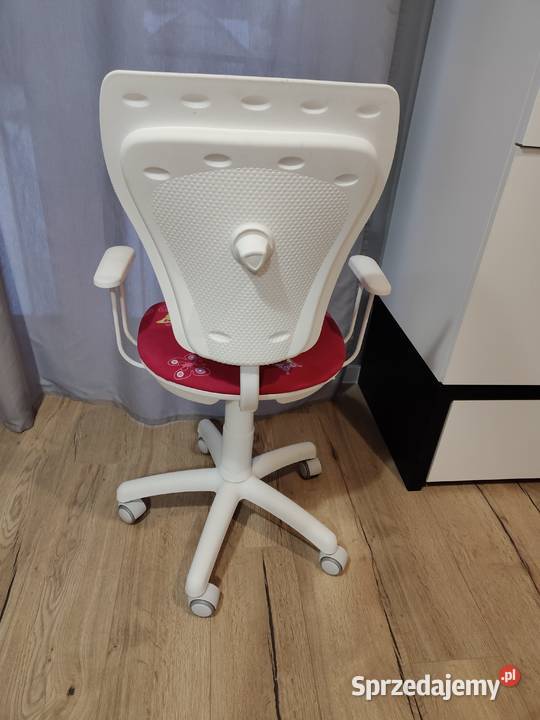 Krzesło biurowe fotel obrotowy dziewczynki White Świdnik