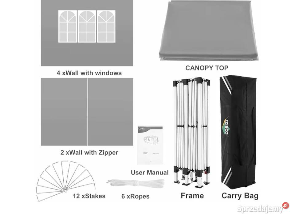 Namiot automatyczny 3x6 Budzyń