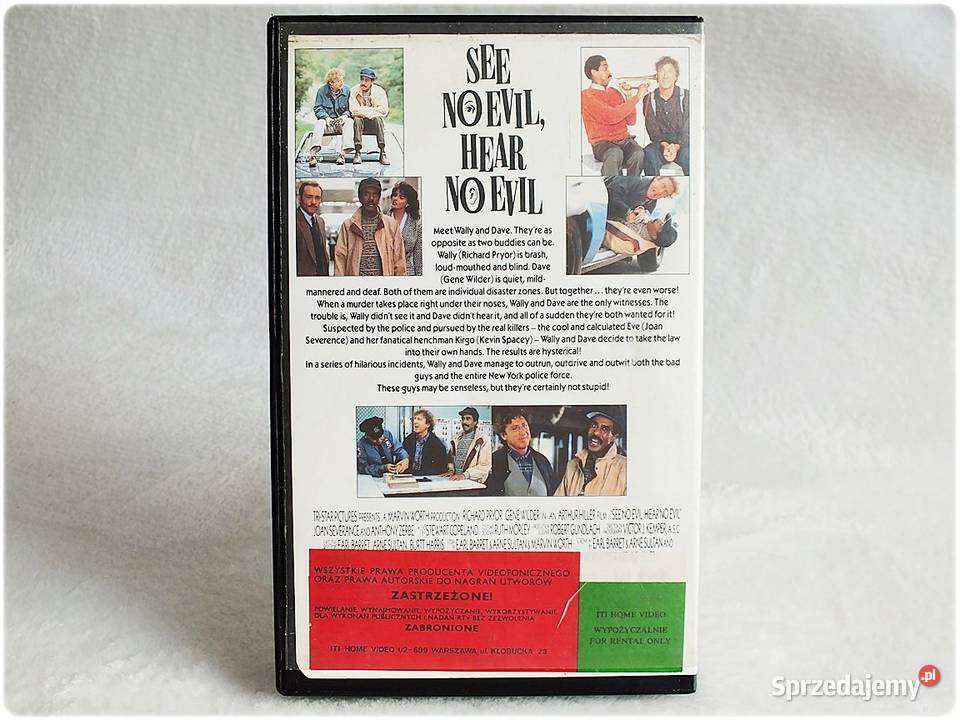 Kaseta VHS Nic nie widziałem nic nie słyszałem