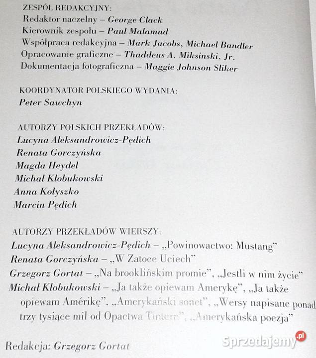 Pisarze o Ameryce 15 głosów ze słowem wstępnym Rok wydania 2004