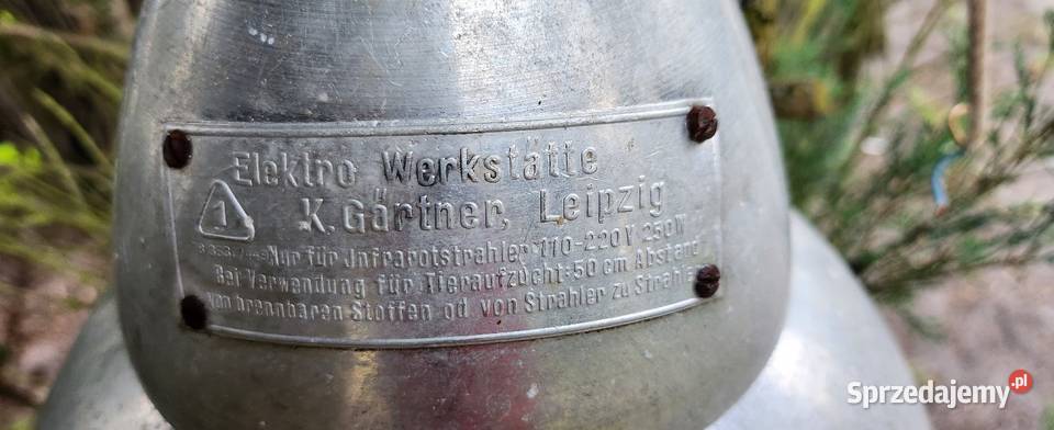 Aluminiowasygnowana lampaOryginał loft Barlinek