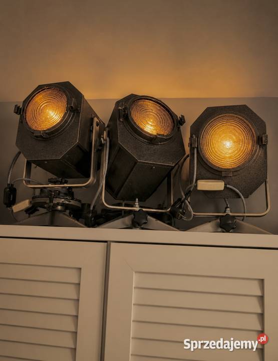 Zabytkowa lampa teatralna PRL loft industrial wielkopolskie