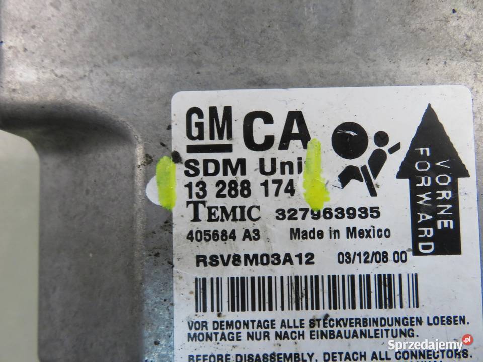 MODUŁ AIRBAG OPEL ASTRA III H GTC L08 sprzedam