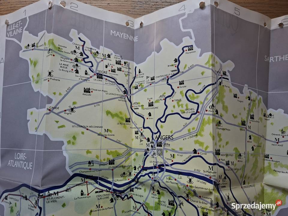 Francja Anjou Intensamente mapa turystyczna Kraków