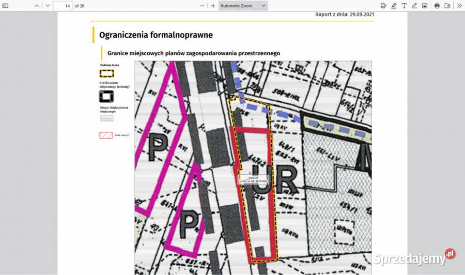 Działka usługowa Lubice gm Kołbiel 226 ha utwardzona Sprzedaż