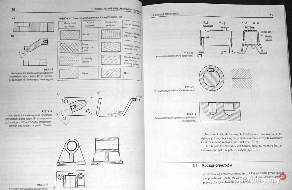 Podstawy rysunku technicznego Jan Burcan lubelskie