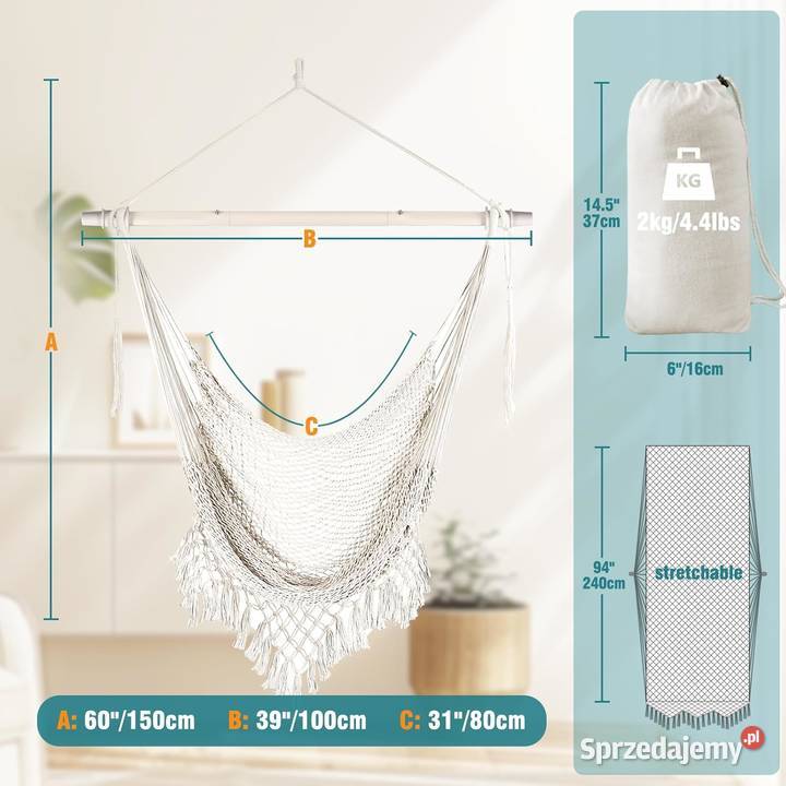 Krzesło wiszące Chihee Jadowniki