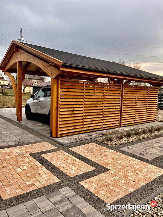Carport wiata samochodowa wiata drewniana Kraków