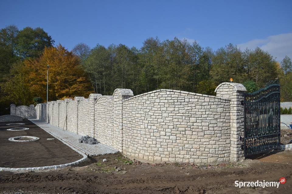 Ogrodzenia z kamienia Mury z kamienia Kamień małopolskie