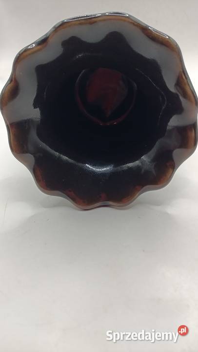 Brązowy wazon ceramiczny Sweden Wazony Wyposażenie wnętrz