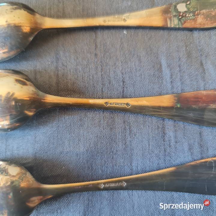 6 łyżeczek posrebrzanych PRL Warszawa