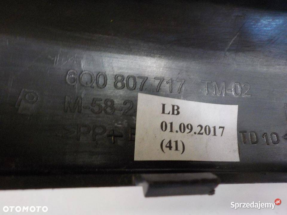 6Q0807717 LISTWA PRZÓD VW POLO 6Q 0508 Nowy Tomyśl