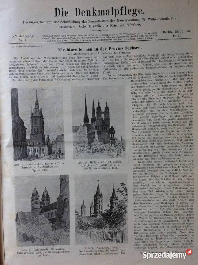 2877 Die Denkmalpflege Ochrona Zabytków Szczecin