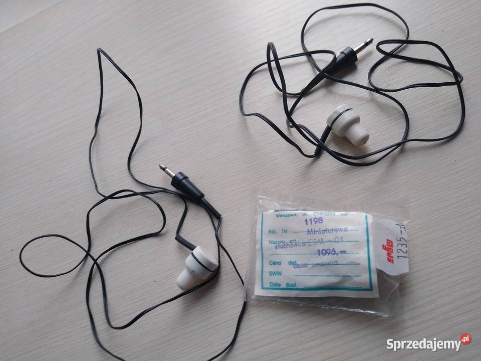 Miniaturowa słuchawka przewodowa douszna ESM01 Prostyń