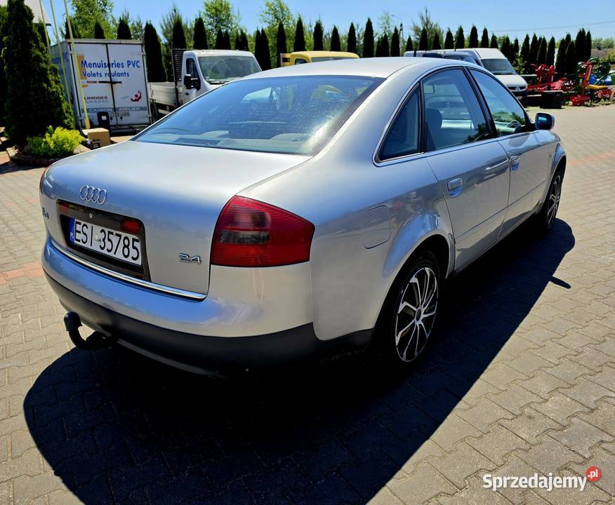 Audi A6 sedan 24 benzyna srebrny Ładny manualna Solec-Zdrój