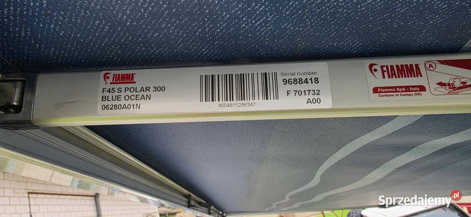 VW T5 T6 markiza fiamma F45 S z uchwytami Pozostałe Motoryzacja Konstantynów Łódzki