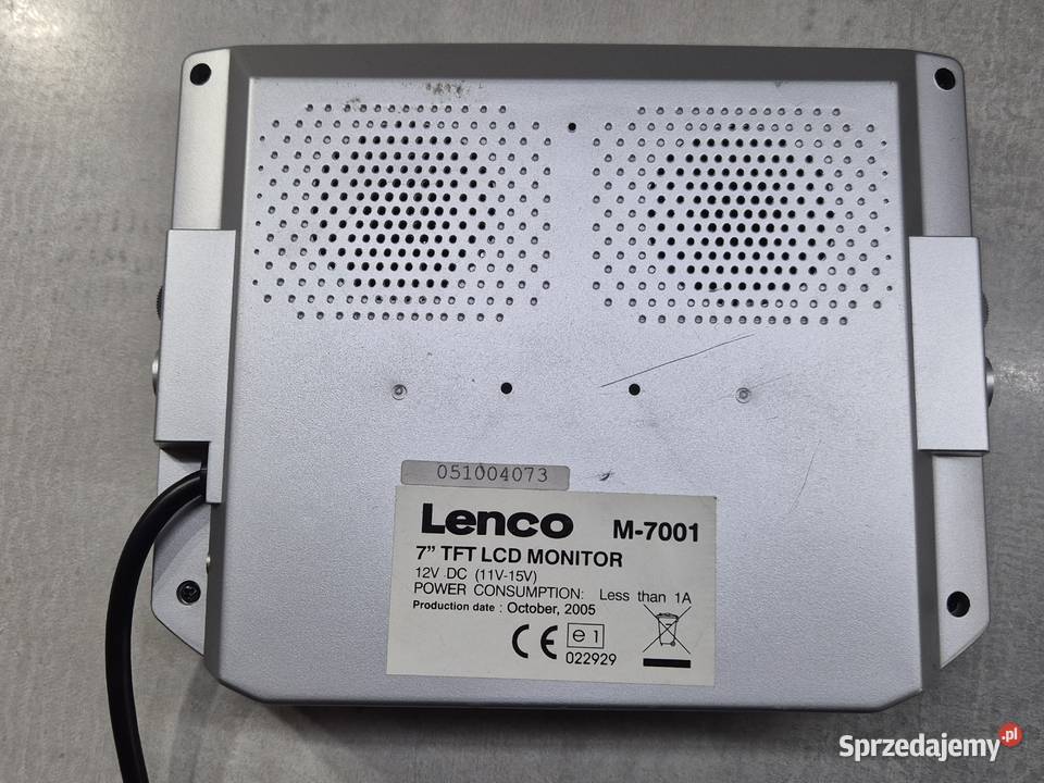 2x 7 calowe monitory LCD z zestawu LENCO DVD podkarpackie Mielec