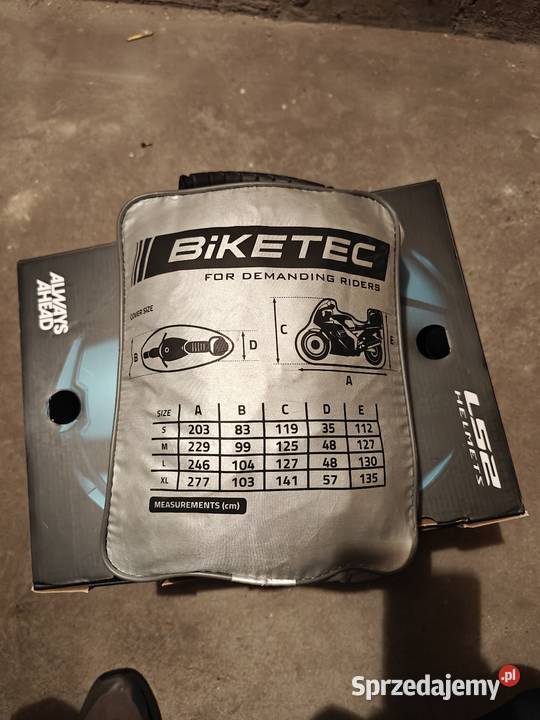 Pokrowiec na motocykl z kufrem Biketec M Pokrowce motocyklowe mazowieckie Legionowo sprzedam